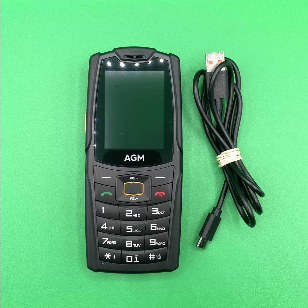 AGM Rugged Cell Phone with Charge Cable Easy to Use Unlocked - Used 3-4 Weeks